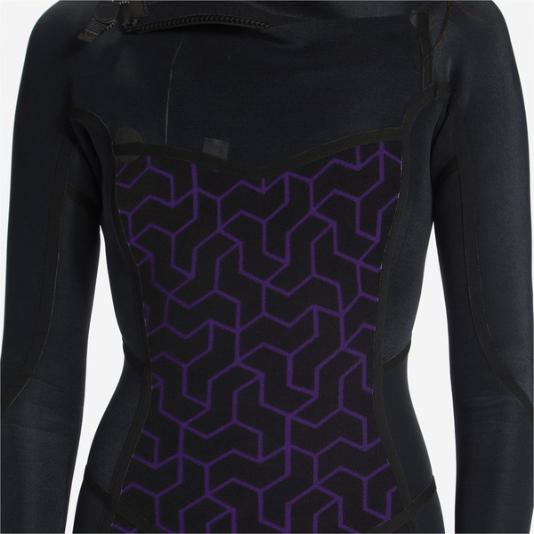 Billabong Womens Synergy 5/4mm Chest Zip Wetsuit ABJW100131 - Wild Black